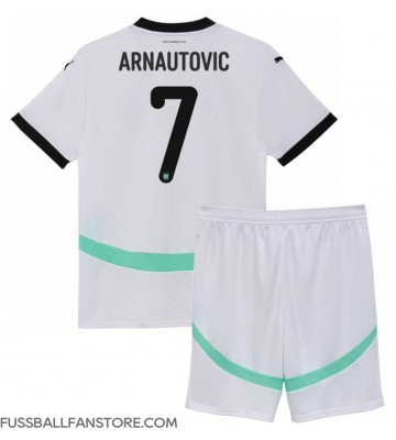 Österreich Marko Arnautovic #7 Replik Auswärtstrikot Kinder EM 2024 Kurzarm (+ Kurze Hosen)